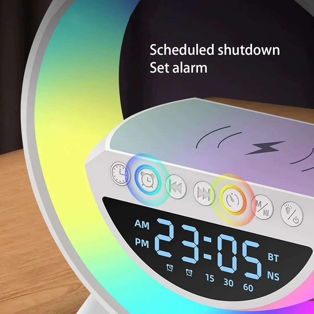 LED Smart Wireless Charging Lamp