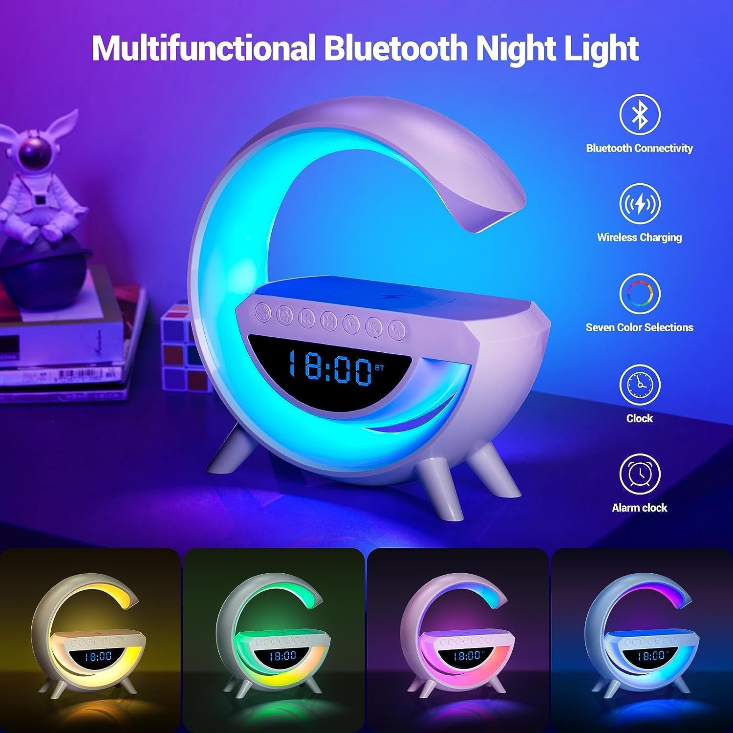 LED Smart Wireless Charging Lamp
